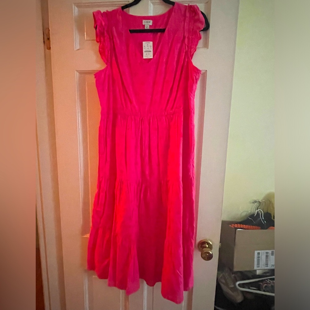 NWT j crew pink eyelet dress